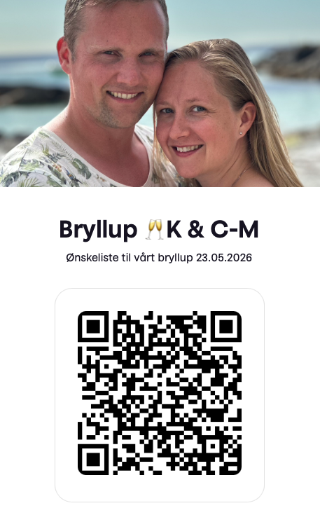 Åpne ønskeliste på Vipps